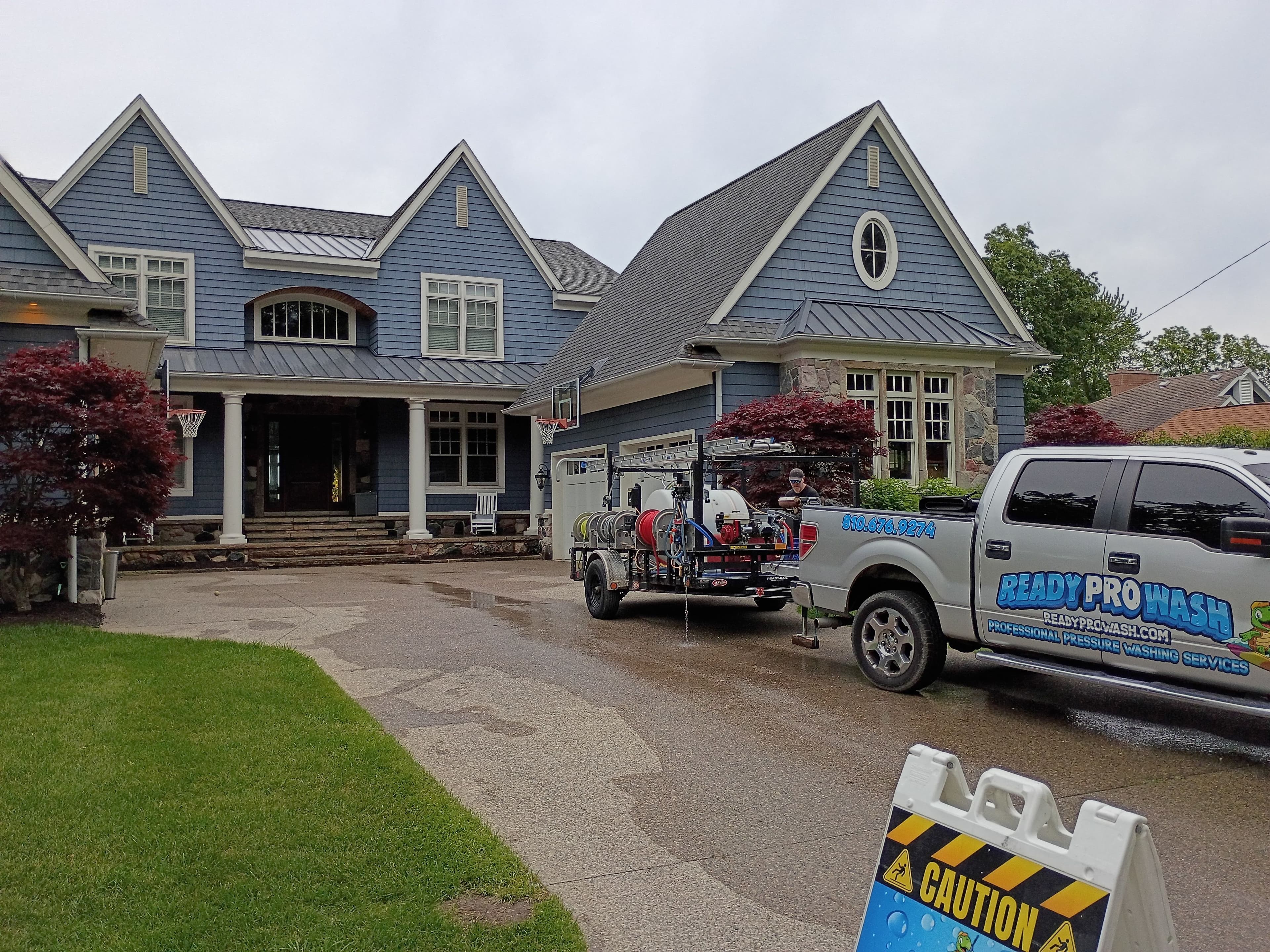 Project Soft Wash and Solar Panel Cleaning at a Lakeside Home image